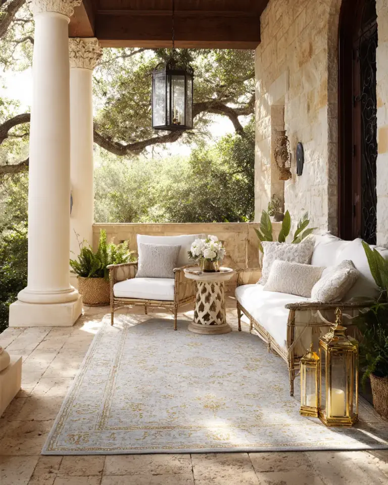 Elegant Glam Porch Decor Ideas - Featured