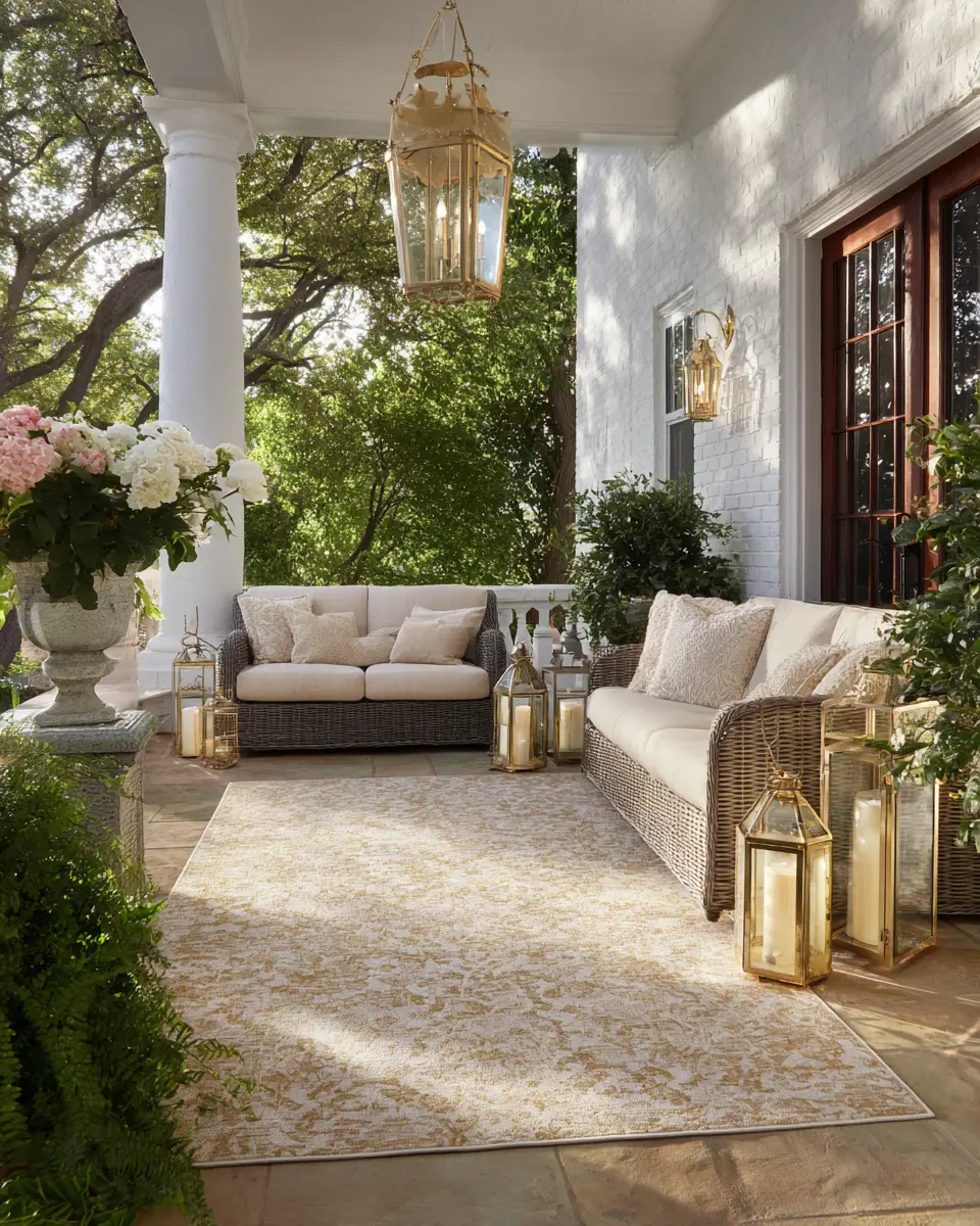 Elegant Glam Porch Decor Ideas