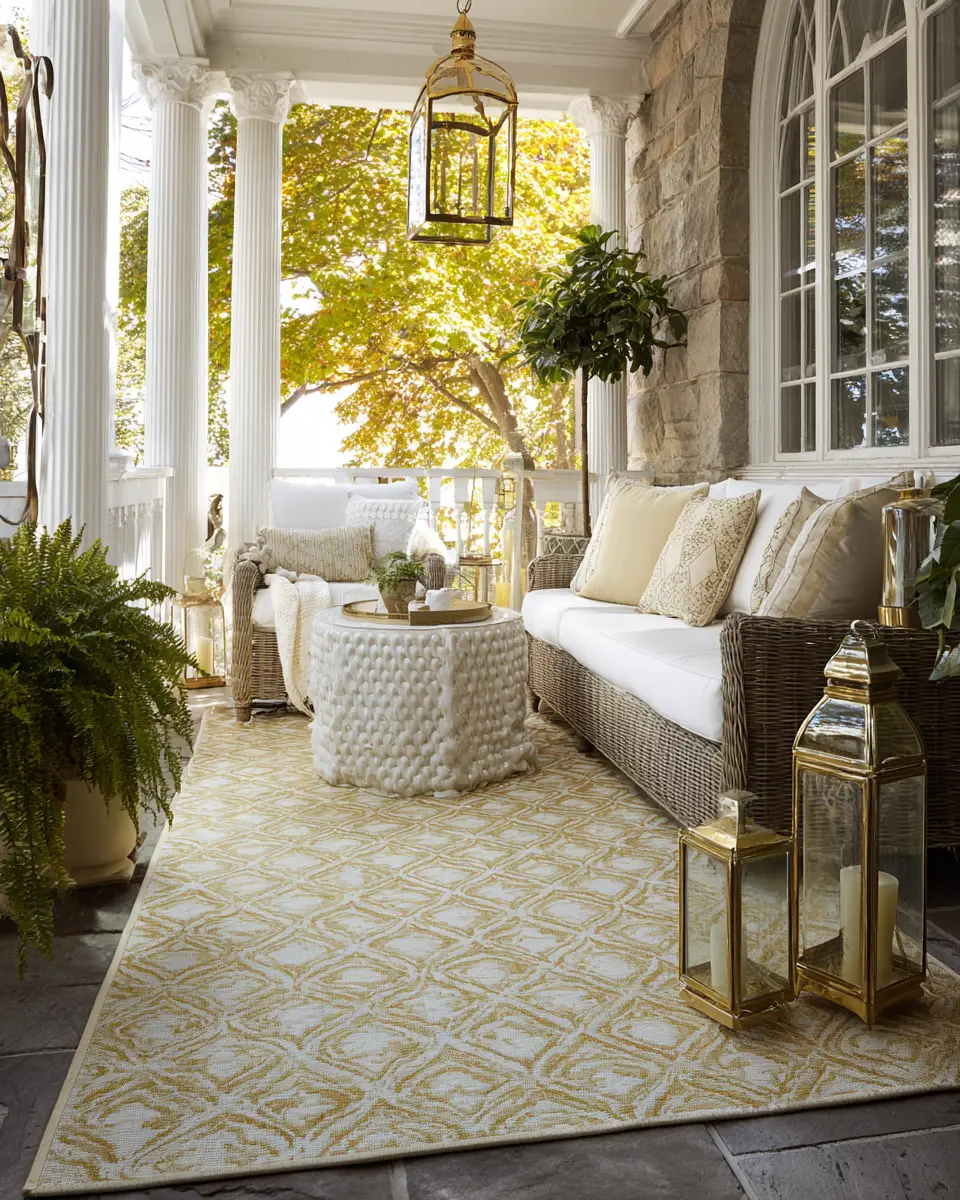 Elegant Glam Porch Decor Ideas