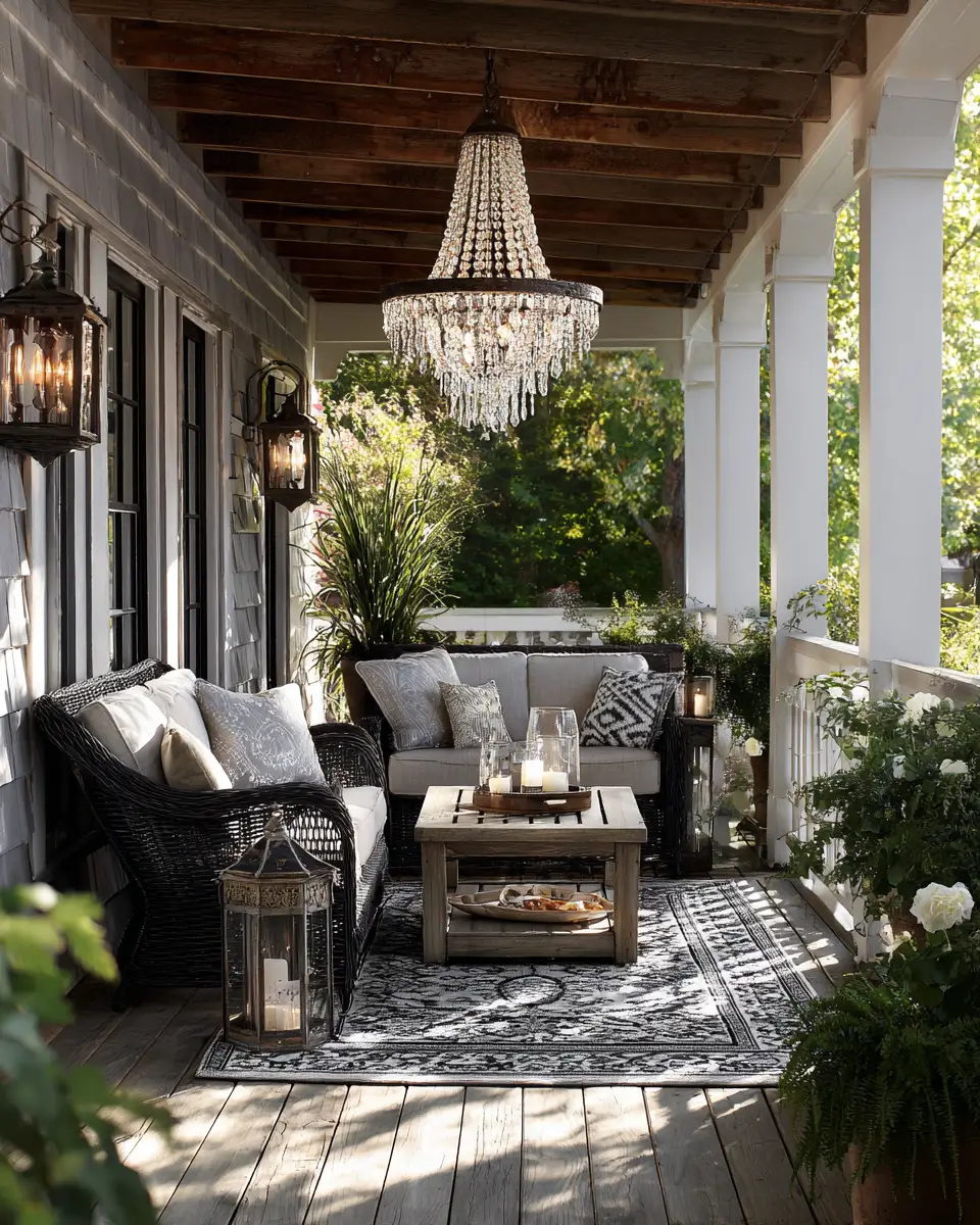 Elegant Glam Porch Decor Ideas