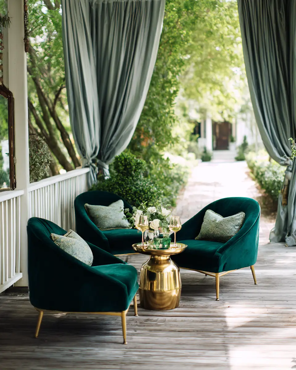Elegant Glam Porch Decor Ideas