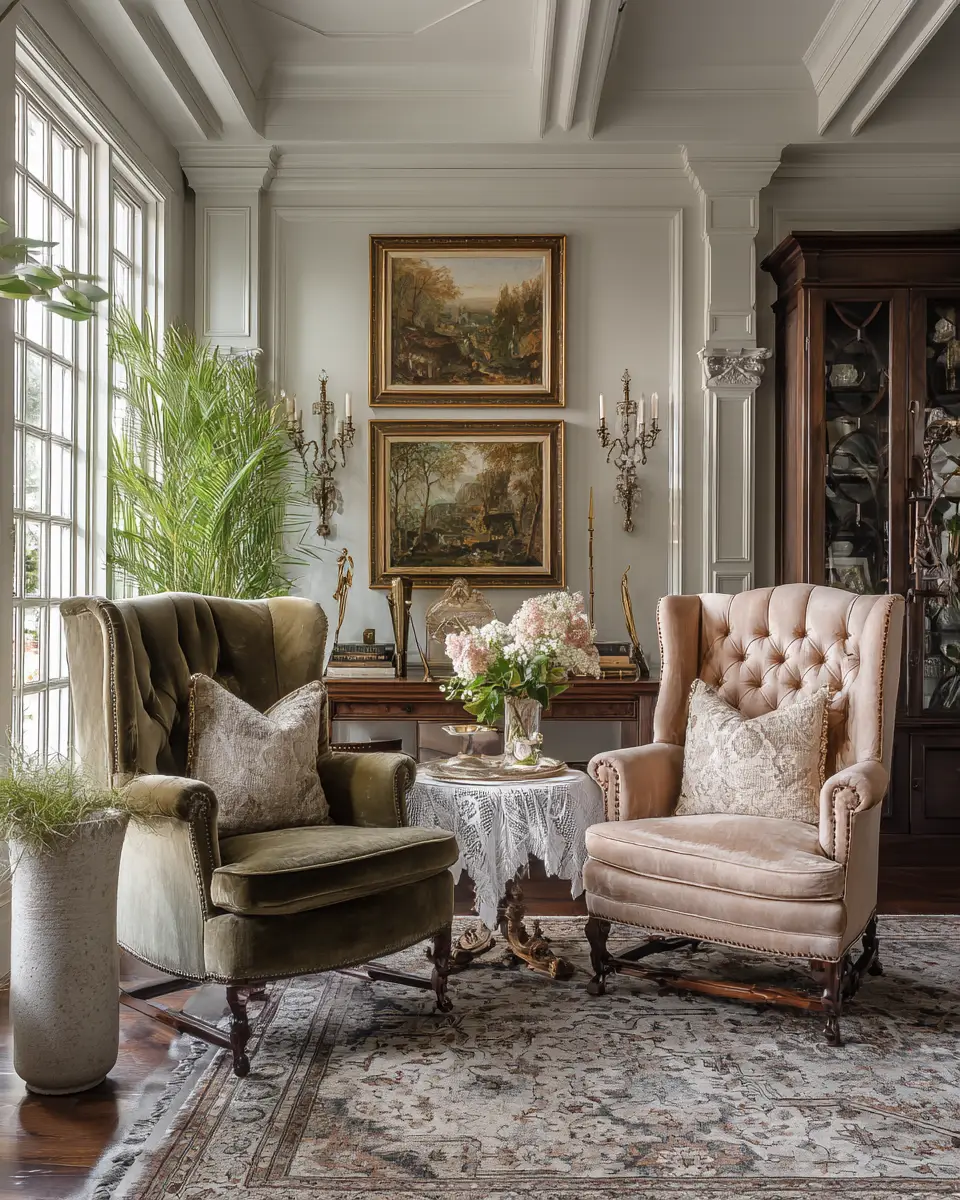 Elegant Grandmillennial Living Room Decor Ideas