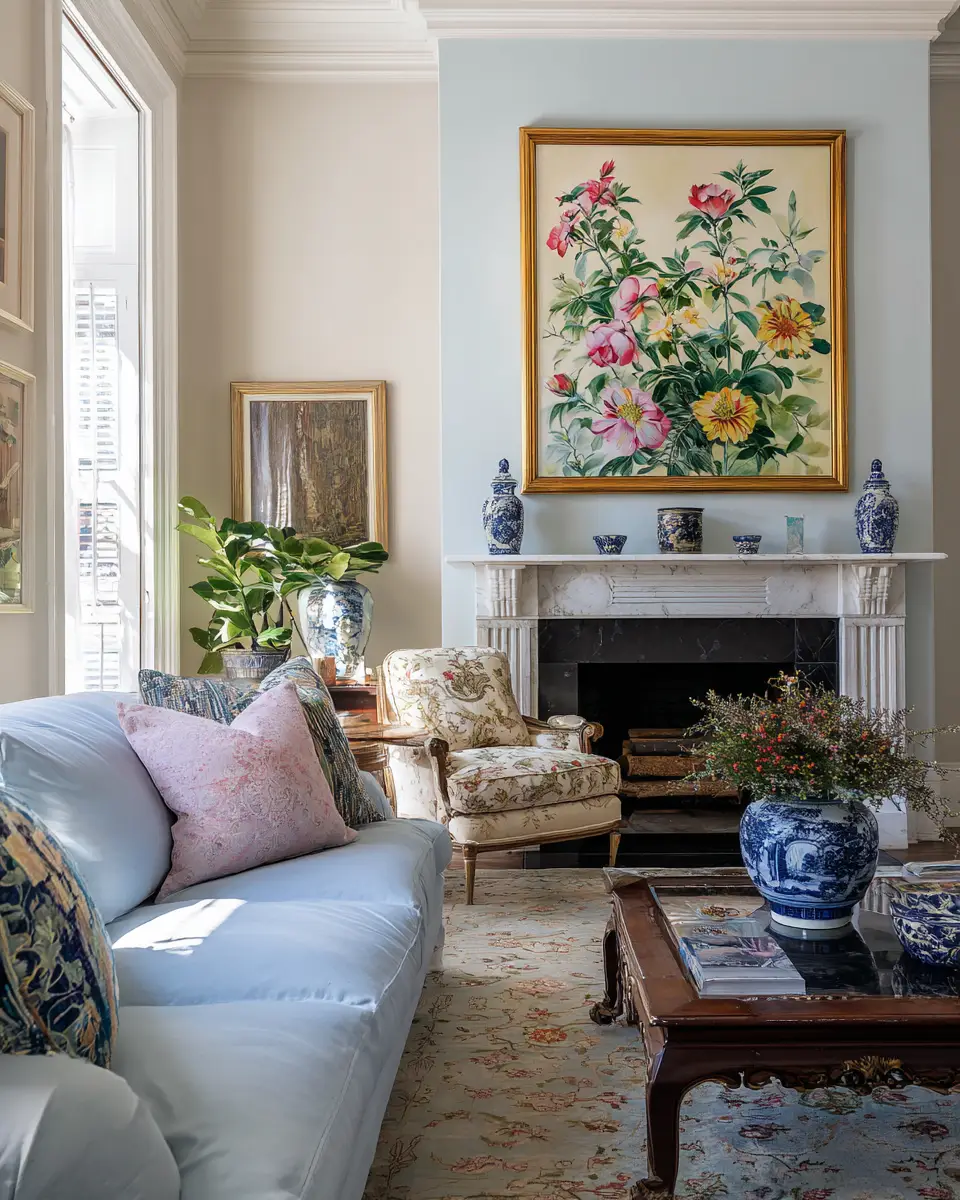 Elegant Grandmillennial Living Room Decor Ideas