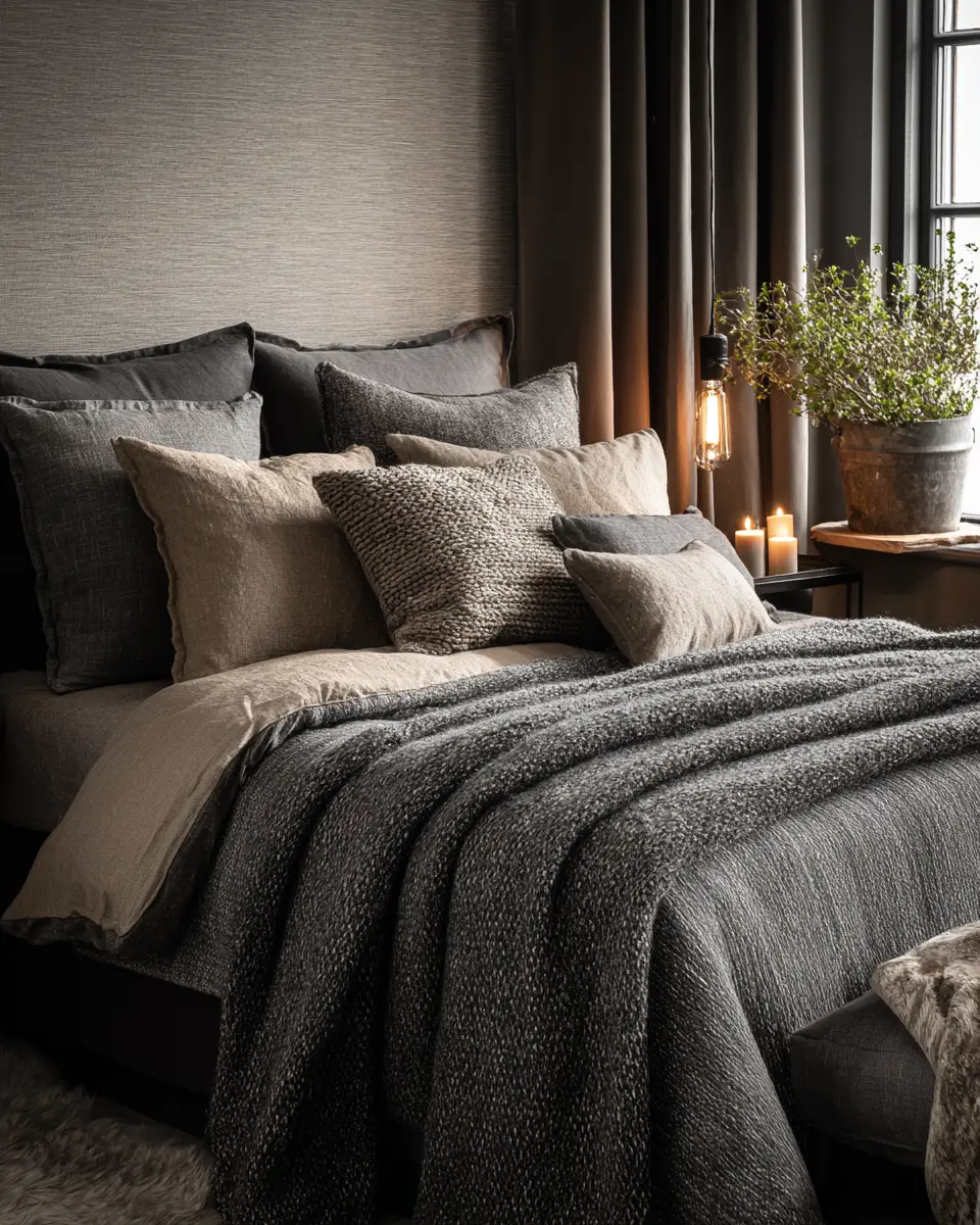 Elegant Industrial Bedroom Decor Ideas