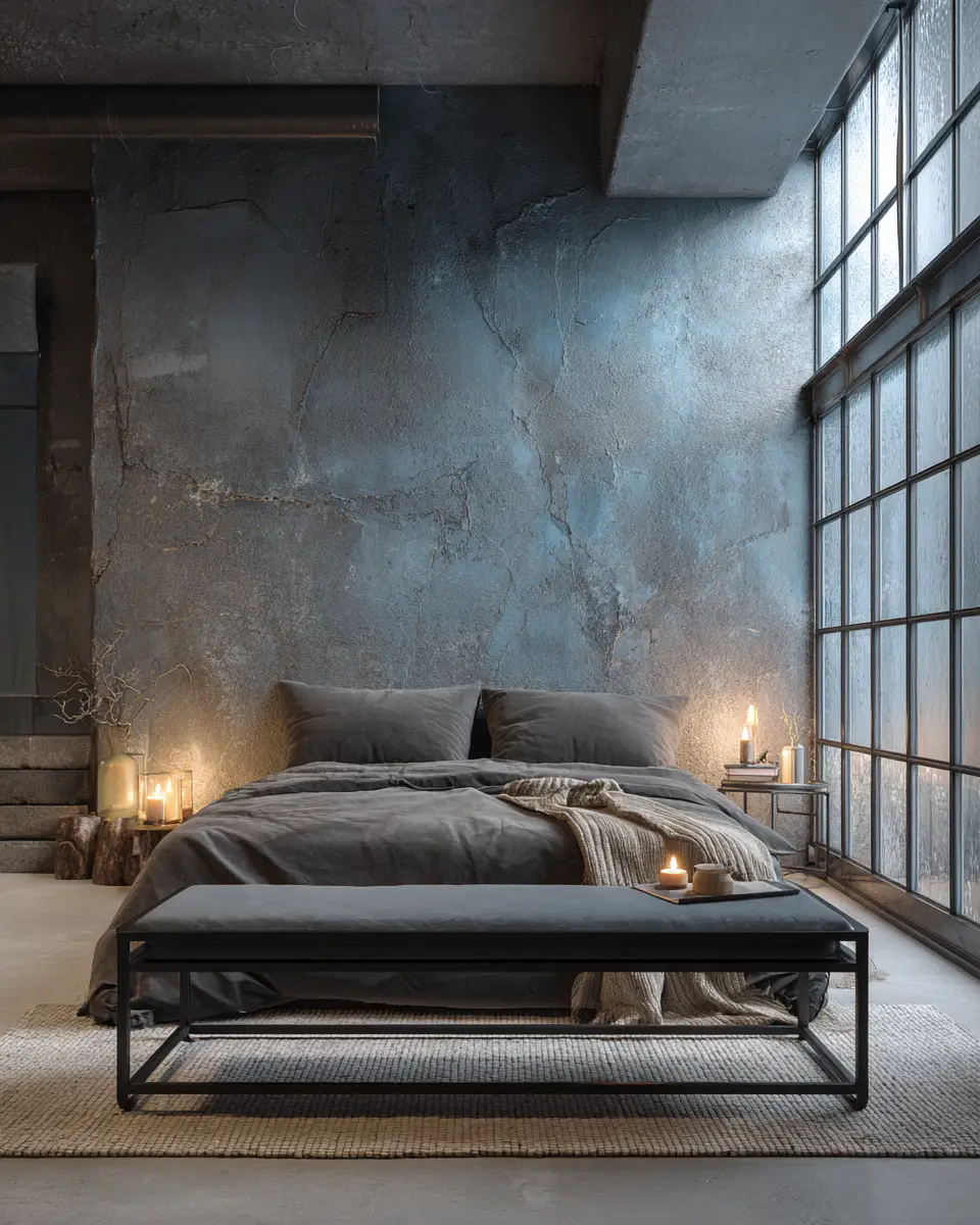 Elegant Industrial Bedroom Decor Ideas