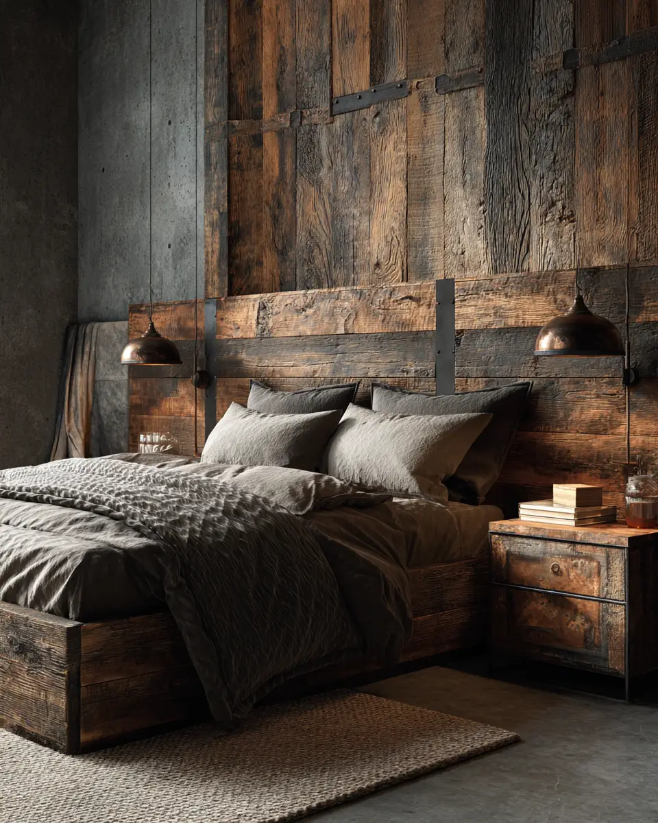 Elegant Industrial Bedroom Decor Ideas