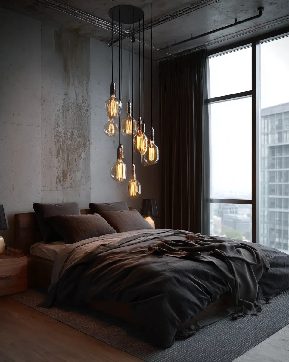Elegant Industrial Bedroom Decor Ideas