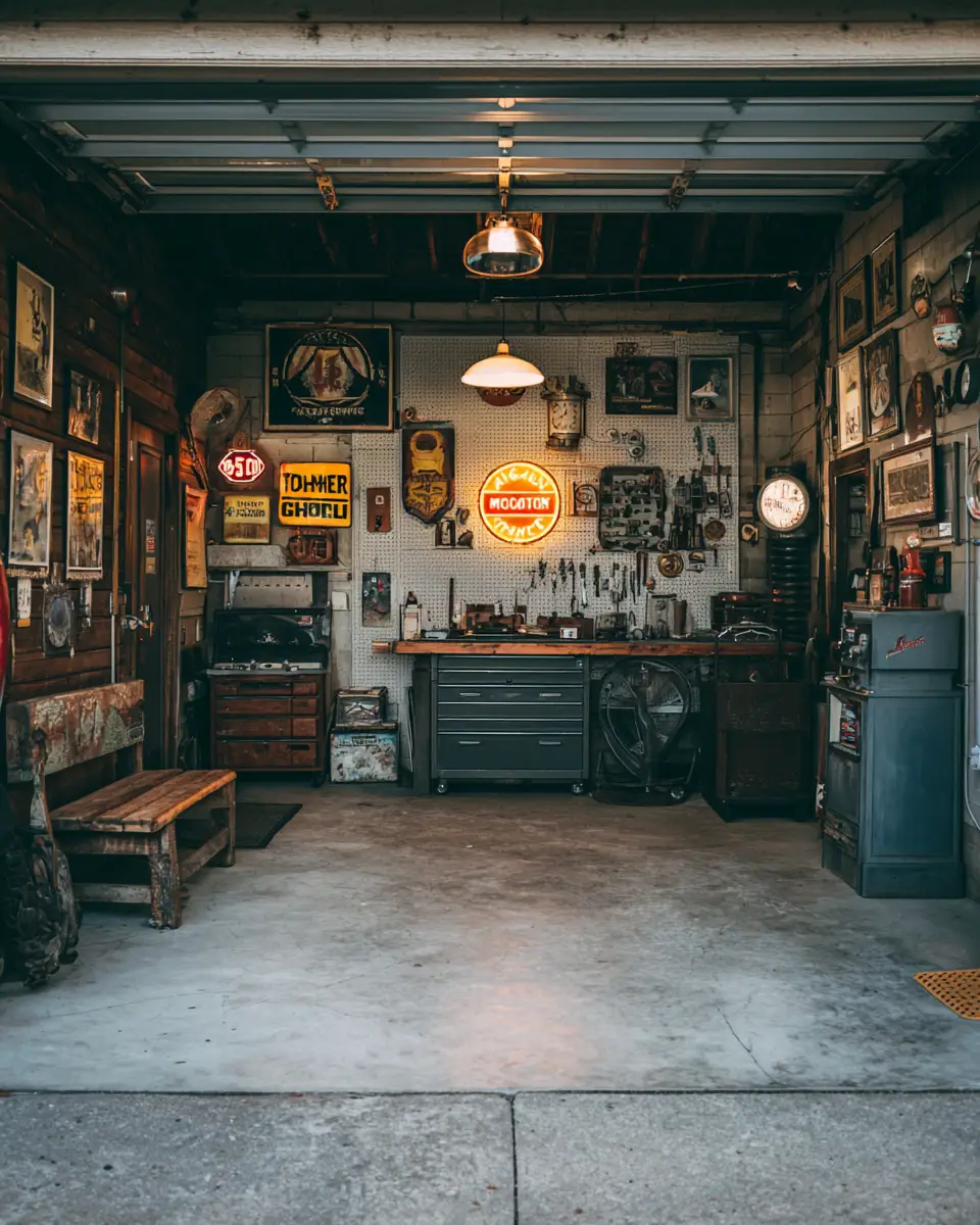 Elegant Industrial Garage Decor Ideas - Featured