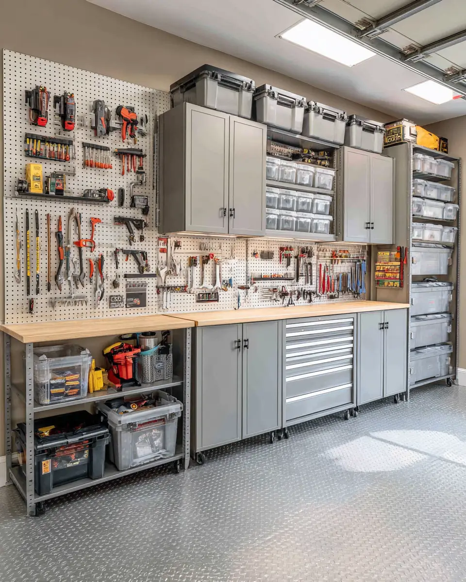 Elegant Industrial Garage Decor Ideas