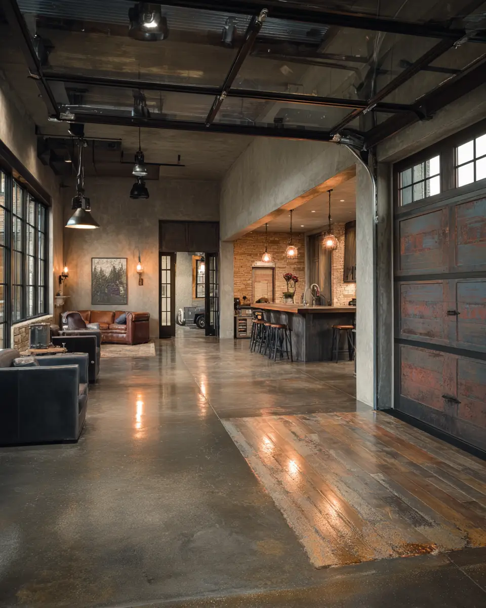 Elegant Industrial Garage Decor Ideas