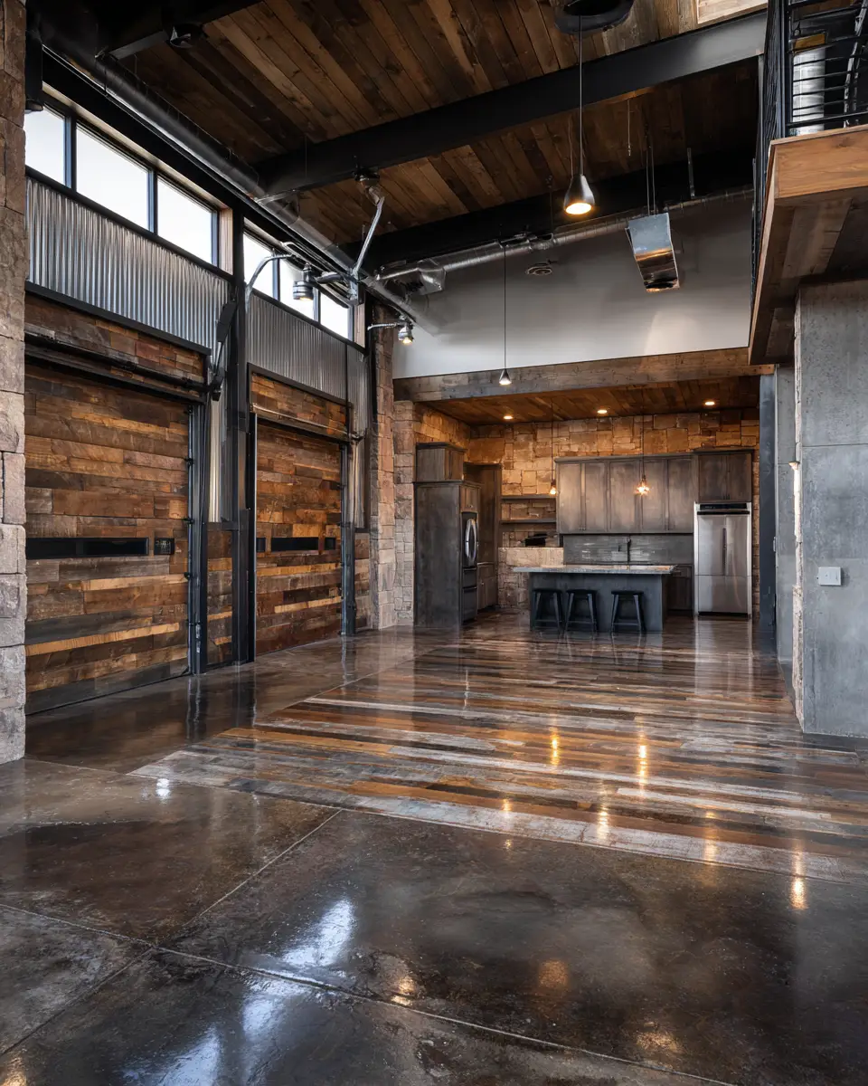 Elegant Industrial Garage Decor Ideas