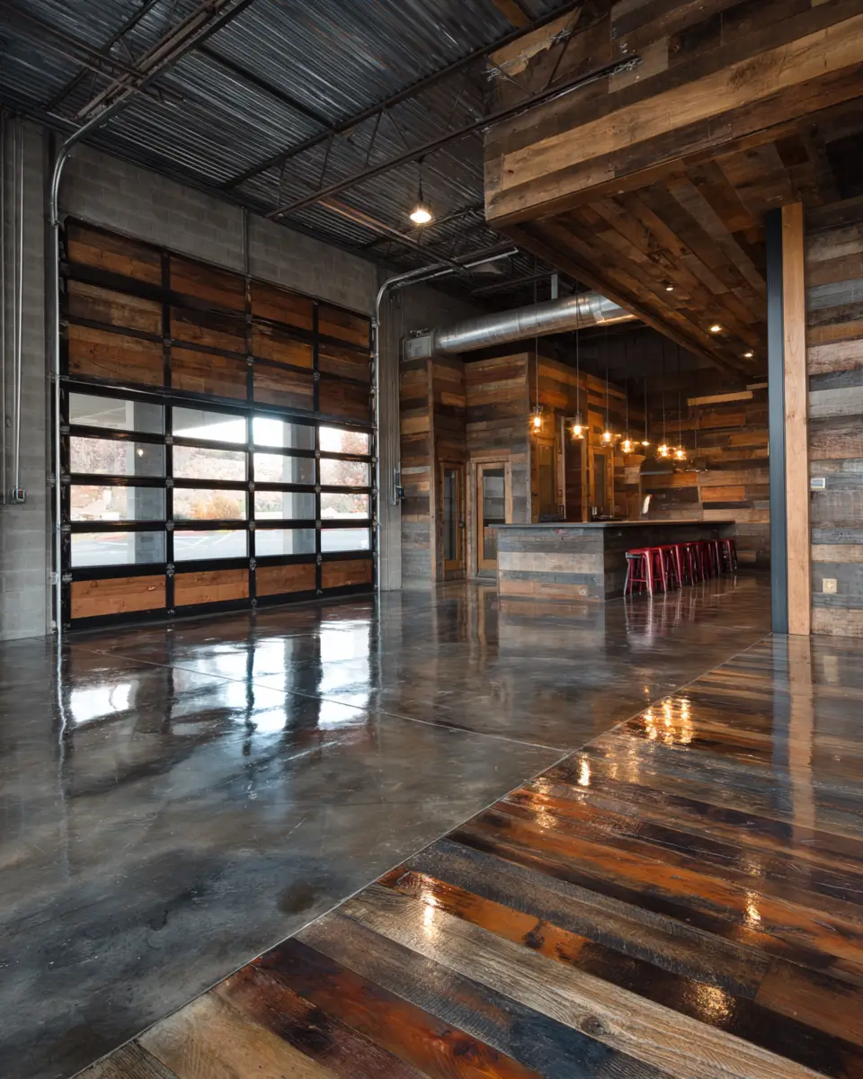 Elegant Industrial Garage Decor Ideas