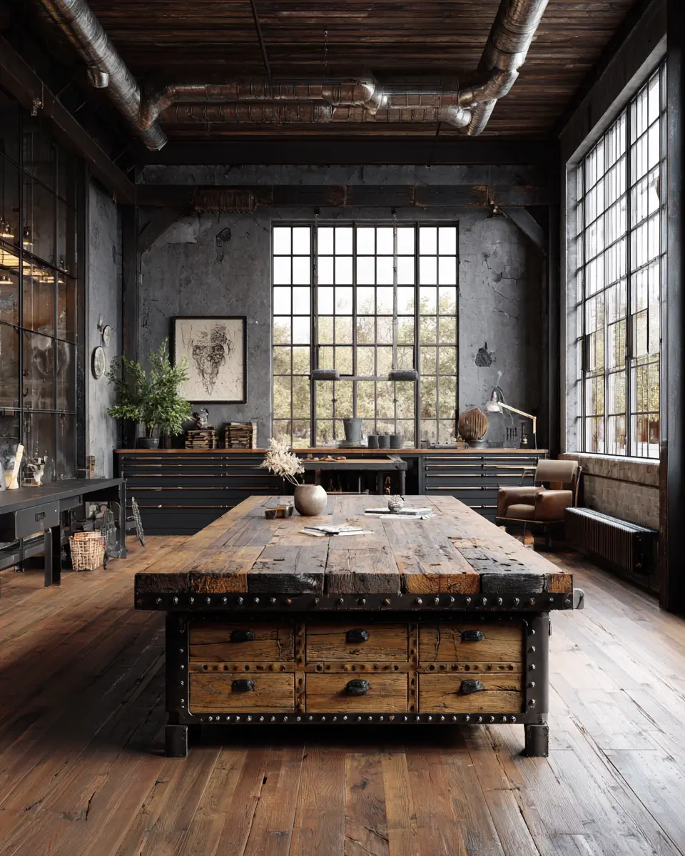 Elegant Industrial Garage Decor Ideas