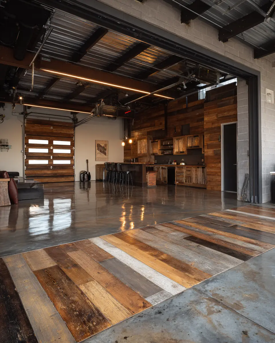 Elegant Industrial Garage Decor Ideas