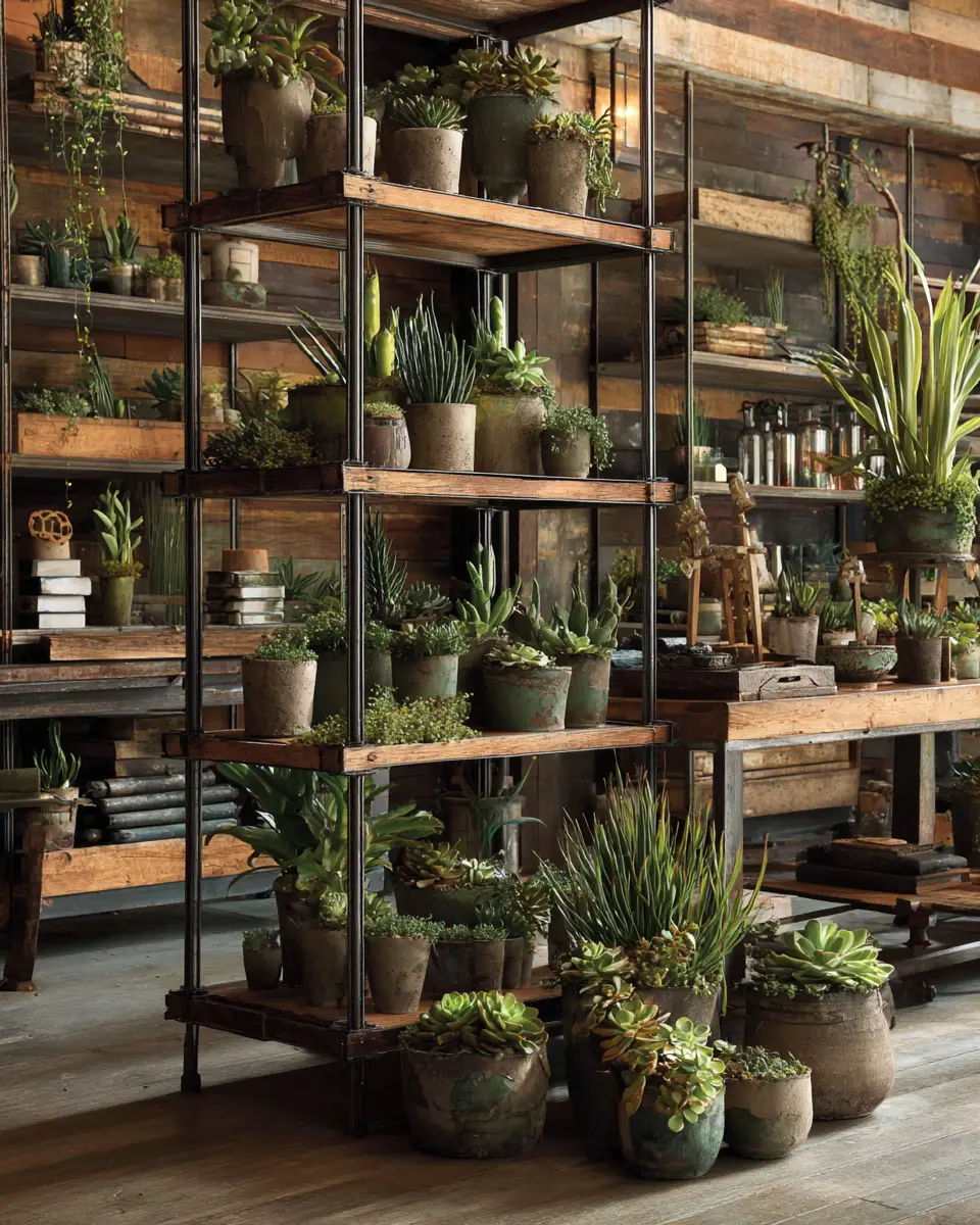 Elegant Industrial Garage Decor Ideas