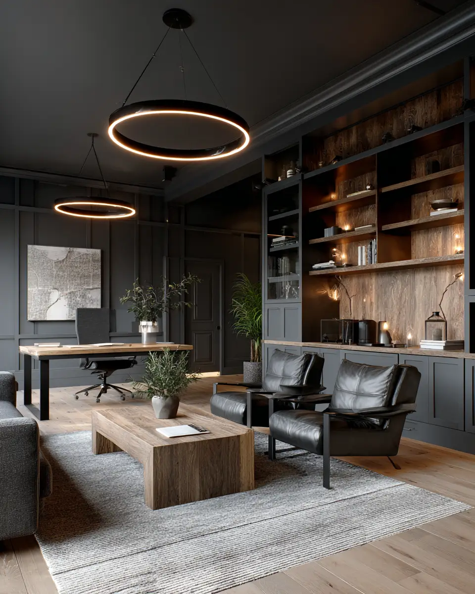 Elegant Industrial Garage Decor Ideas