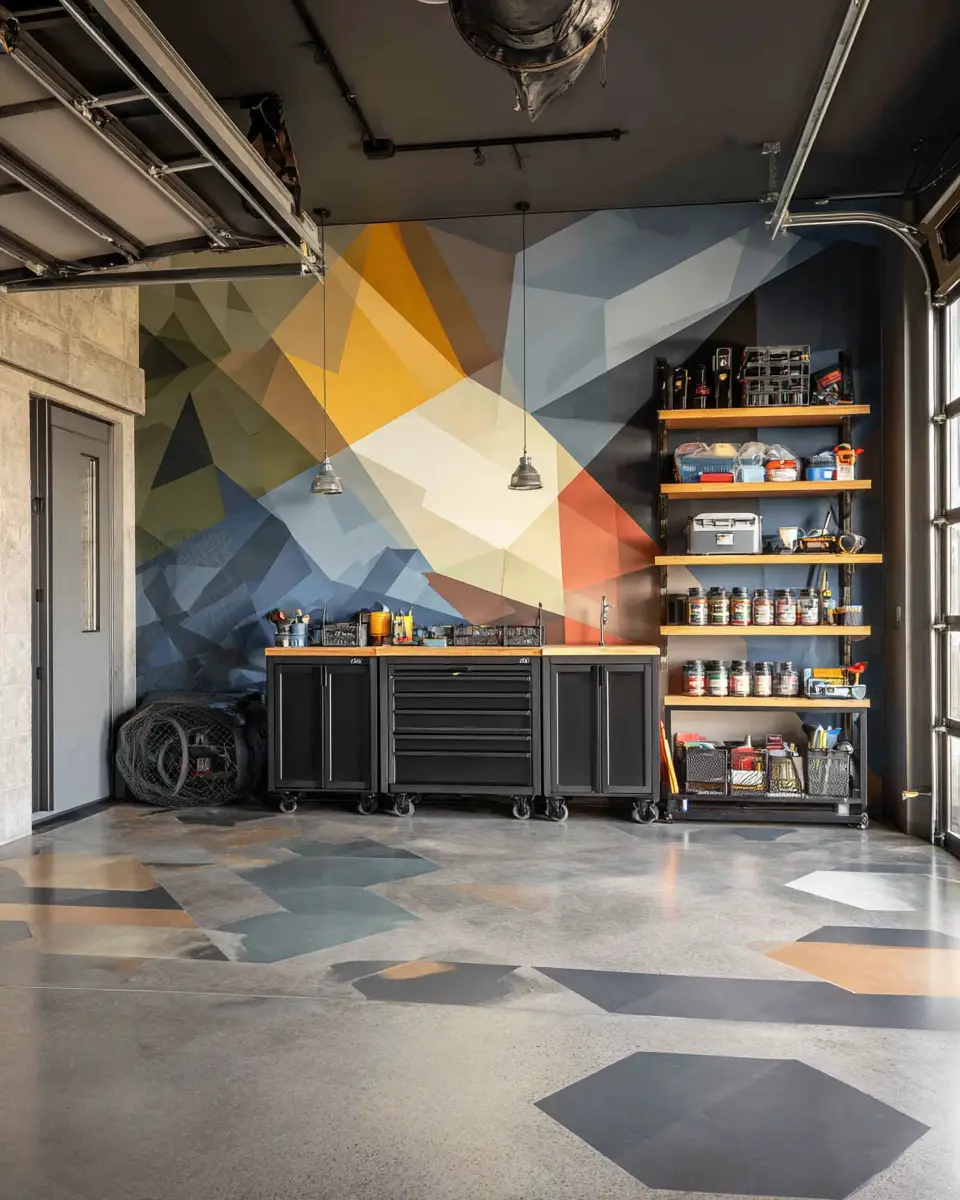 Elegant Industrial Garage Decor Ideas