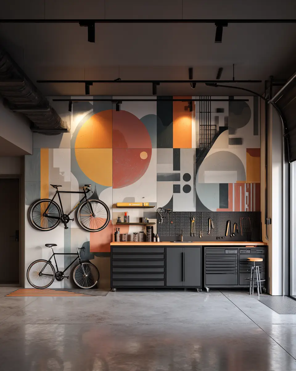 Elegant Industrial Garage Decor Ideas