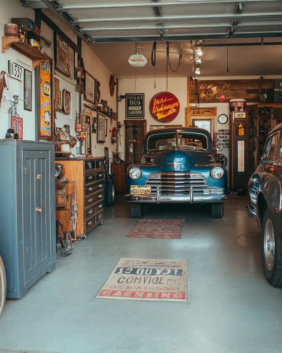 Elegant Industrial Garage Decor Ideas