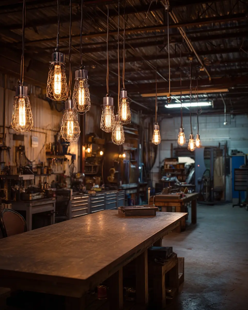 Elegant Industrial Garage Decor Ideas