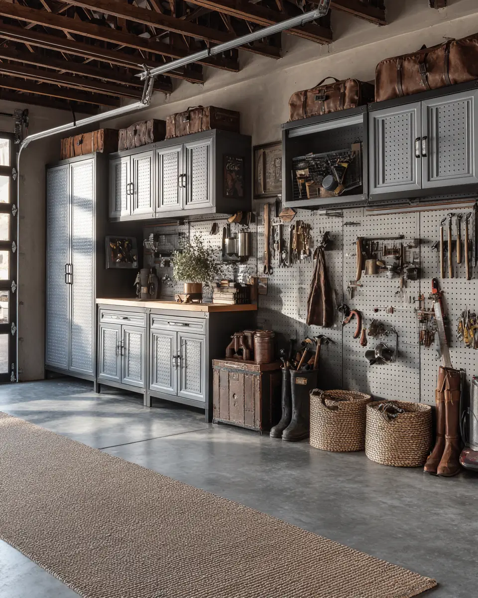 Elegant Industrial Garage Decor Ideas