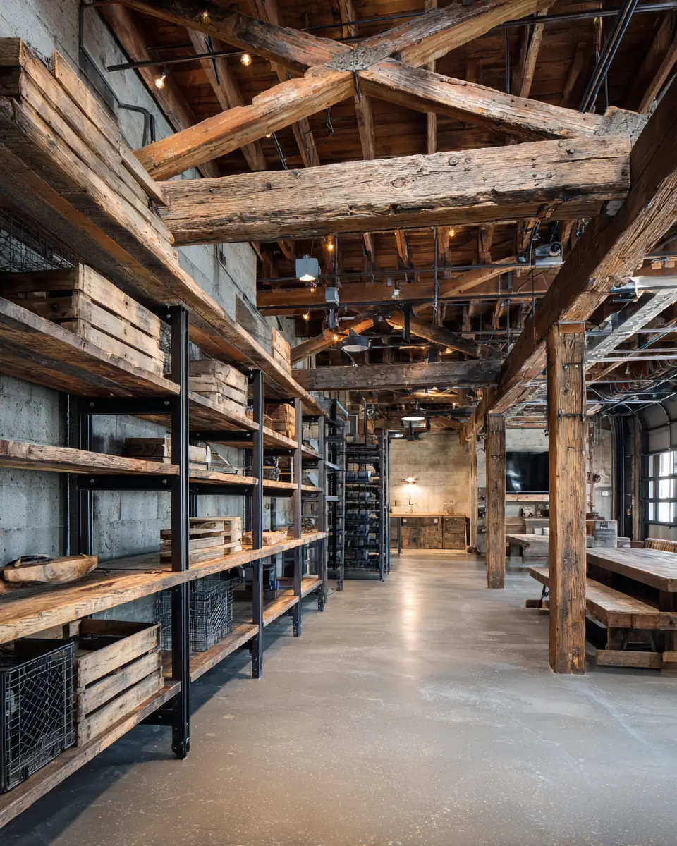 Elegant Industrial Garage Decor Ideas