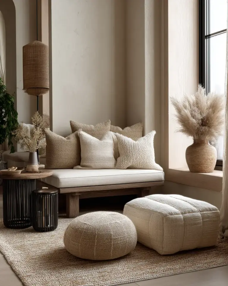 Elegant Japandi Living Room Decor Ideas - Featured