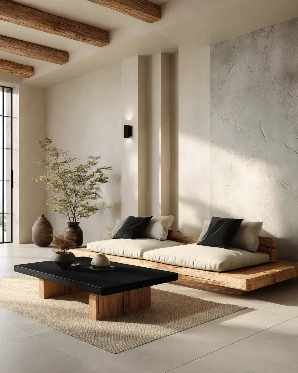 Elegant Japandi Living Room Decor Ideas