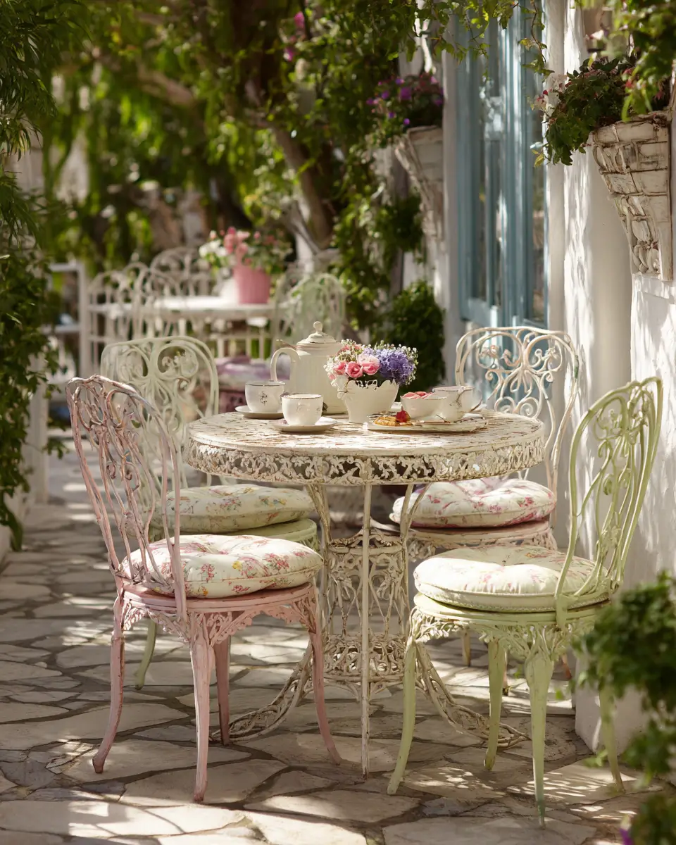 Elegant Shabby Chic Patio Decor Ideas