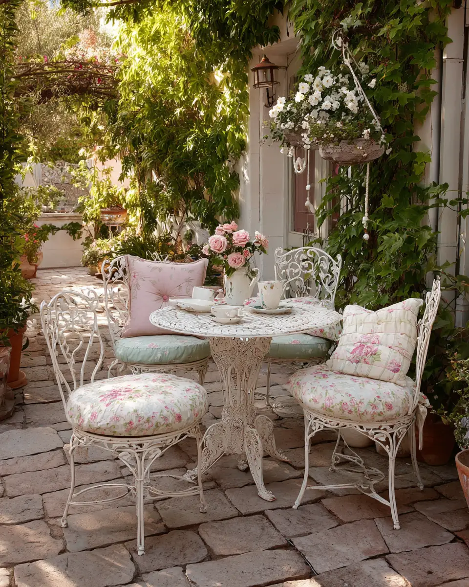 Elegant Shabby Chic Patio Decor Ideas