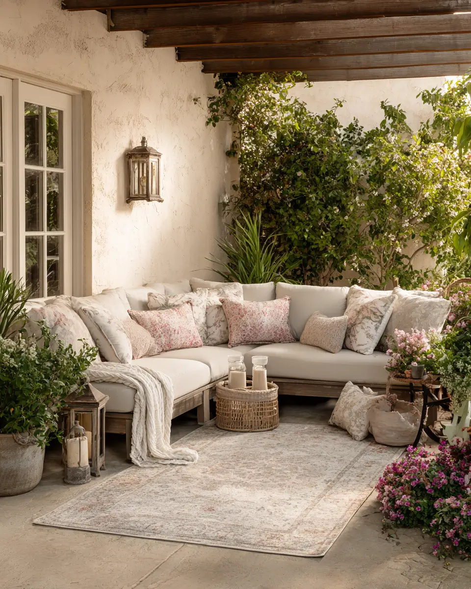 Elegant Shabby Chic Patio Decor Ideas
