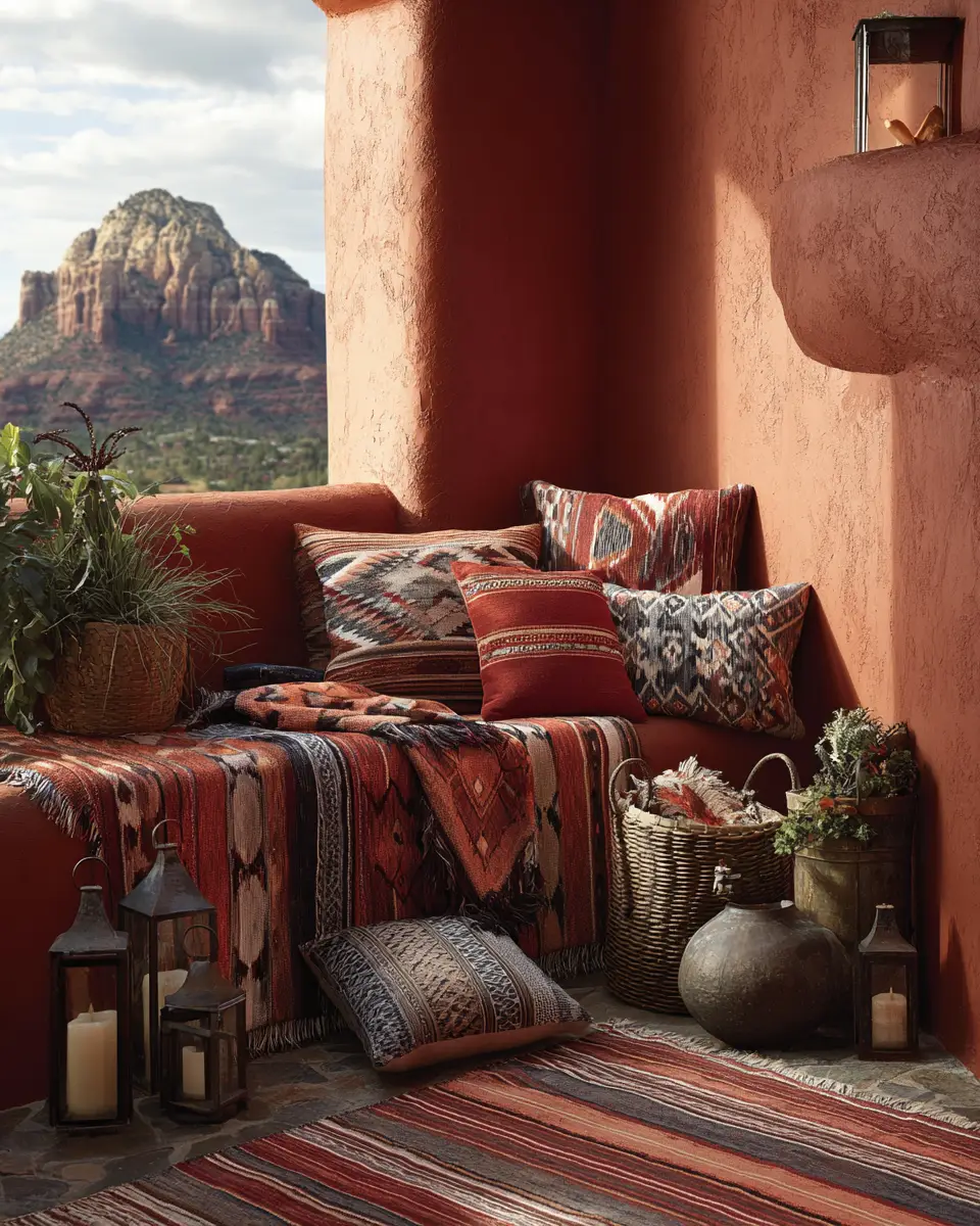 Elegant Southwestern Balcony Decor Ideas