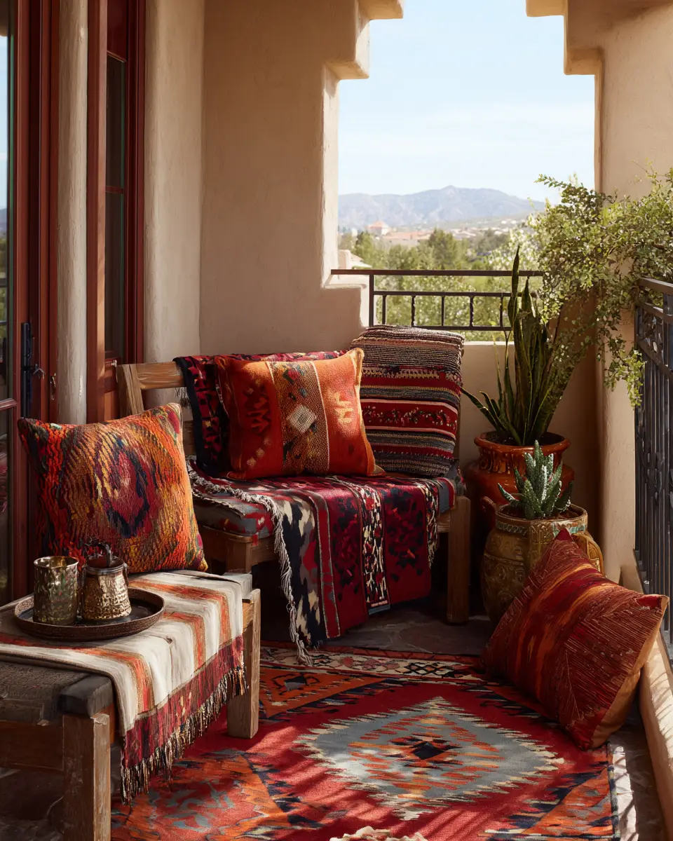 Elegant Southwestern Balcony Decor Ideas