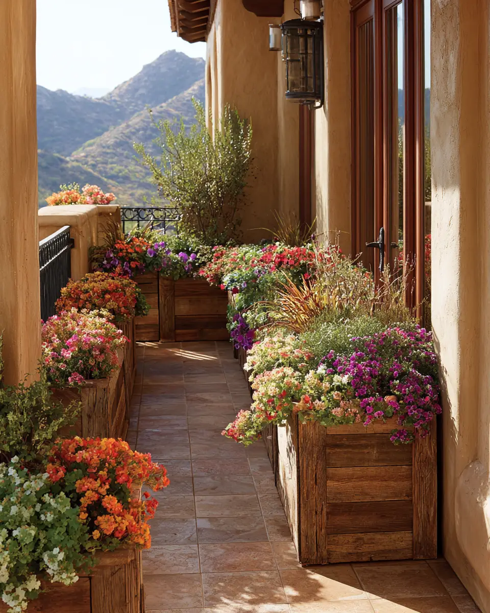 Elegant Southwestern Balcony Decor Ideas