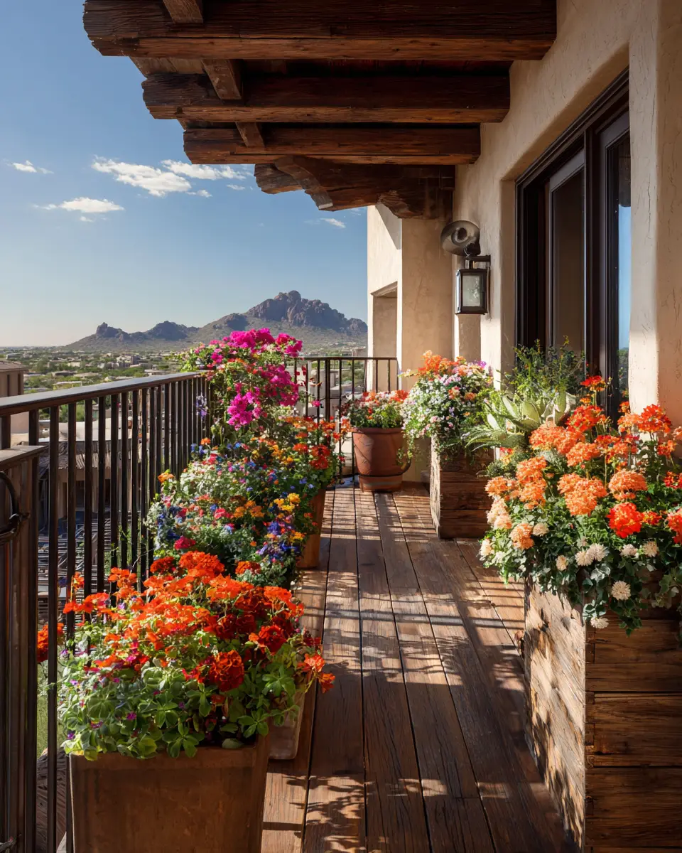 Elegant Southwestern Balcony Decor Ideas
