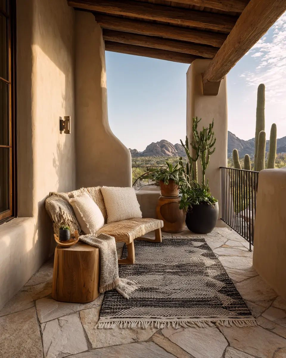 Elegant Southwestern Balcony Decor Ideas