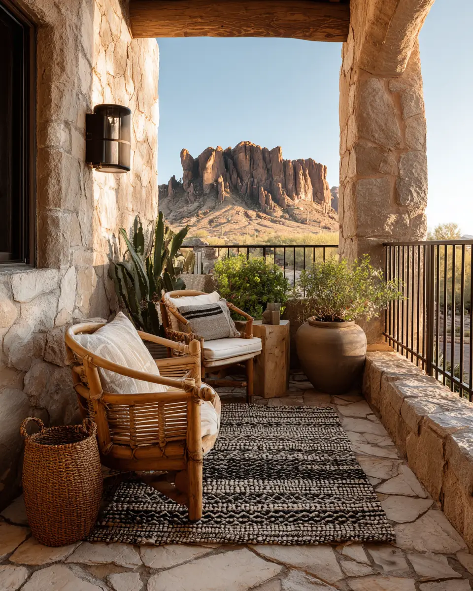 Elegant Southwestern Balcony Decor Ideas