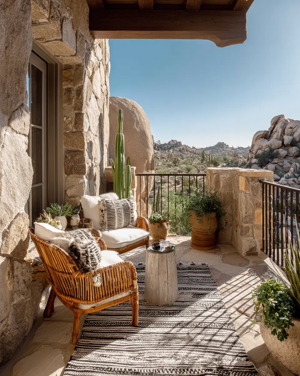 Elegant Southwestern Balcony Decor Ideas