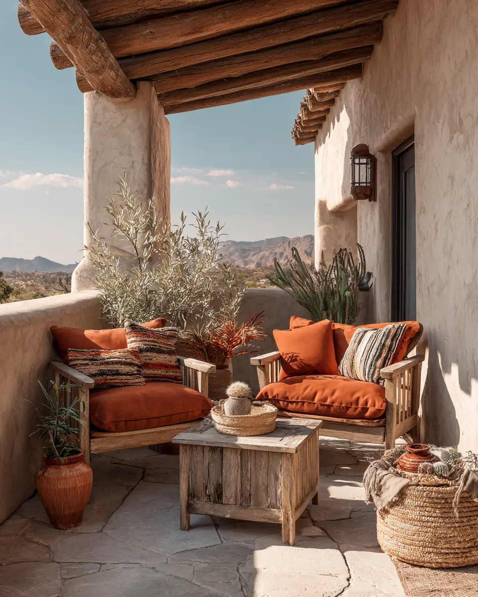 Elegant Southwestern Balcony Decor Ideas