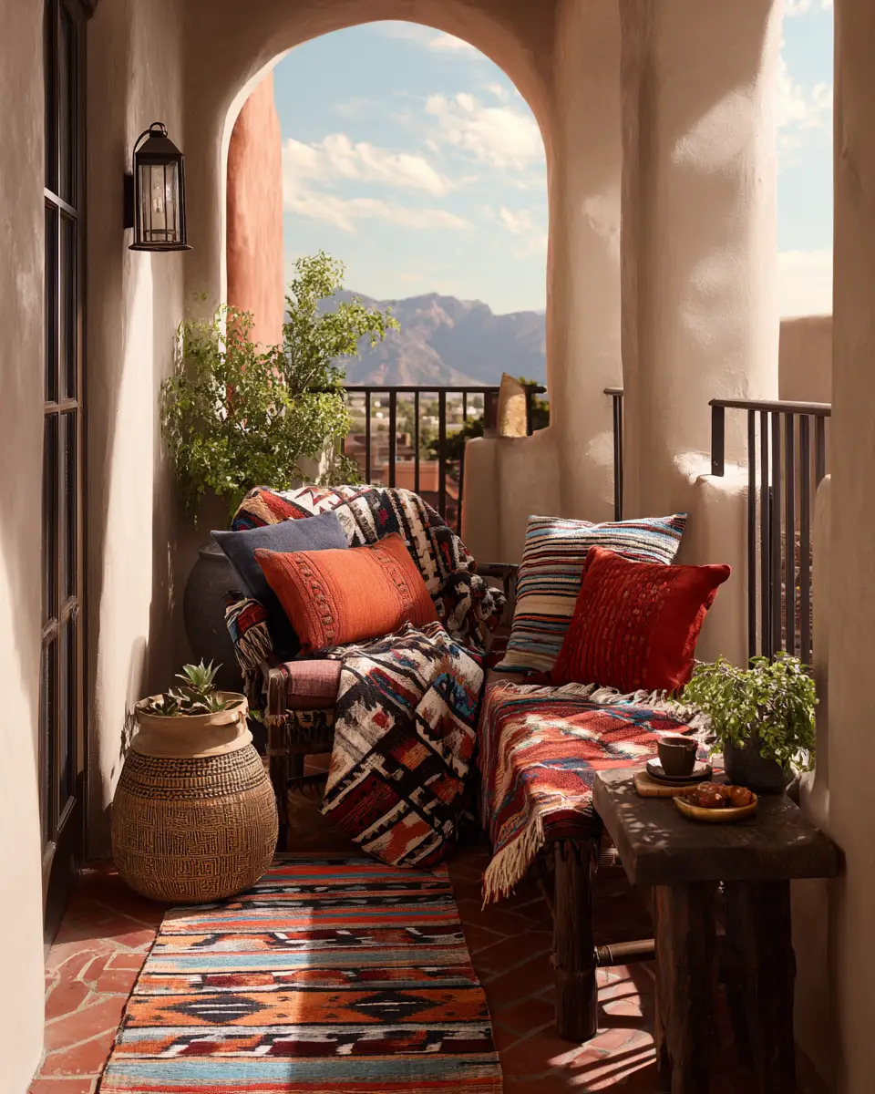 Elegant Southwestern Balcony Decor Ideas