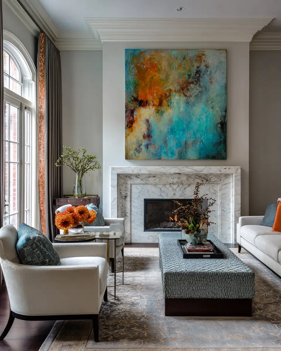 Elegant Transitional Living Room Decor Ideas