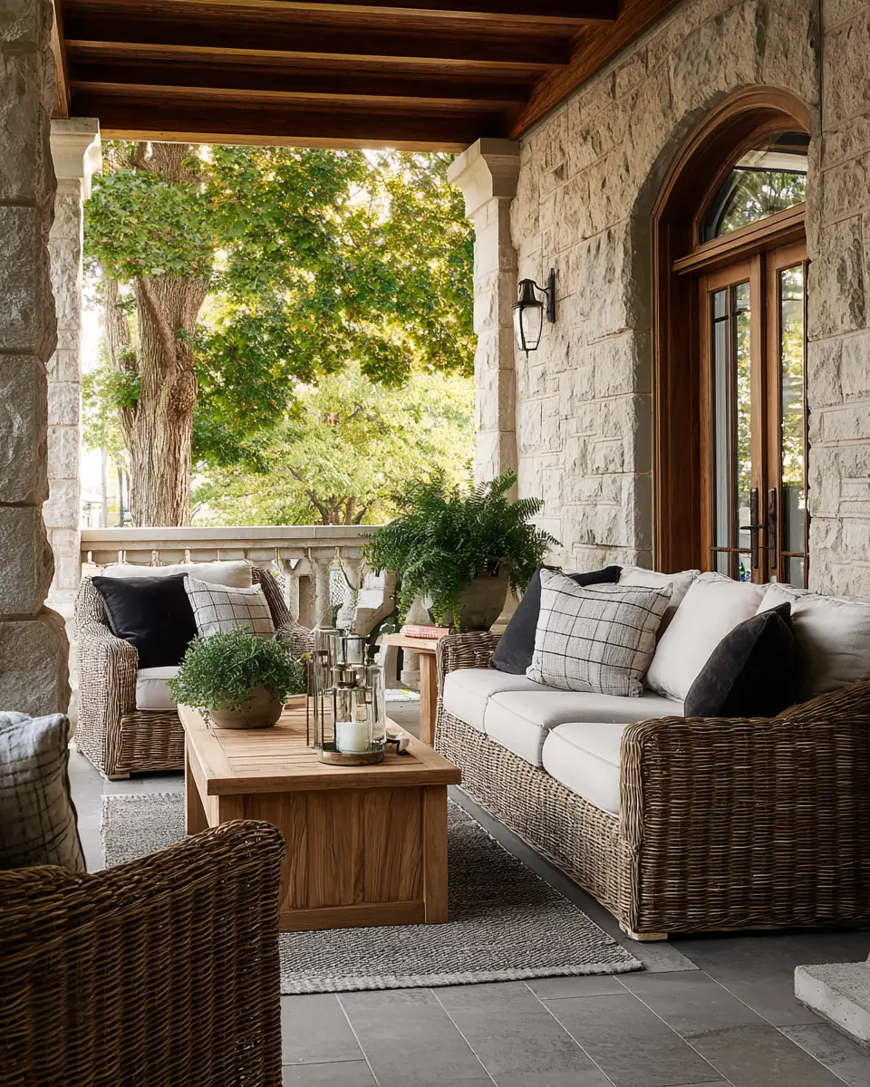 Elegant Transitional Porch Decor Ideas