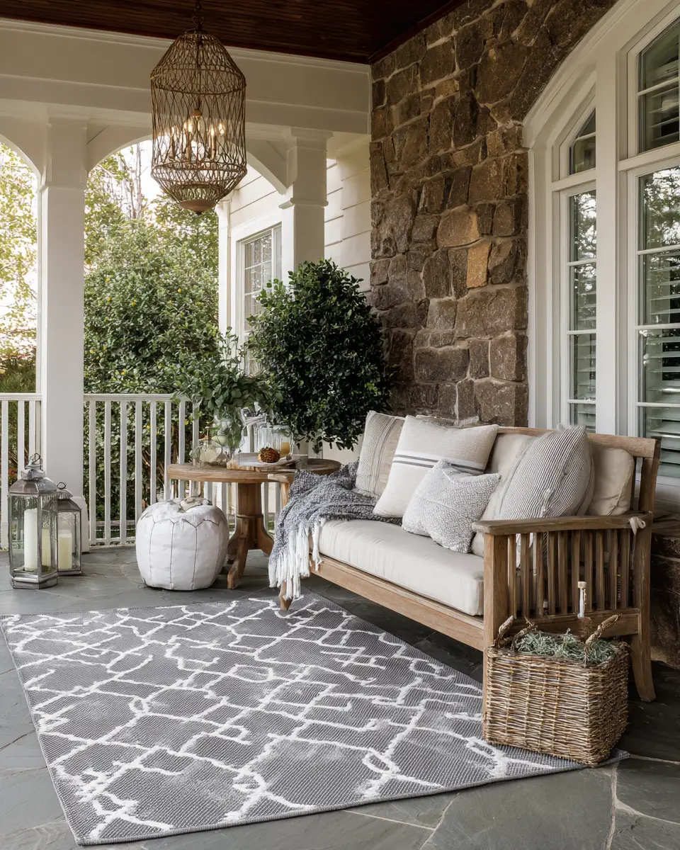 Elegant Transitional Porch Decor Ideas