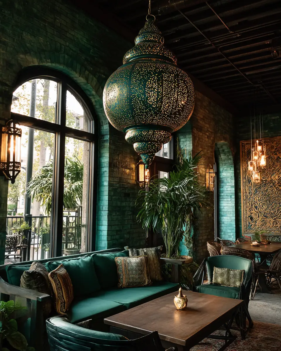 Emerald Green Boho Patio Decor Ideas