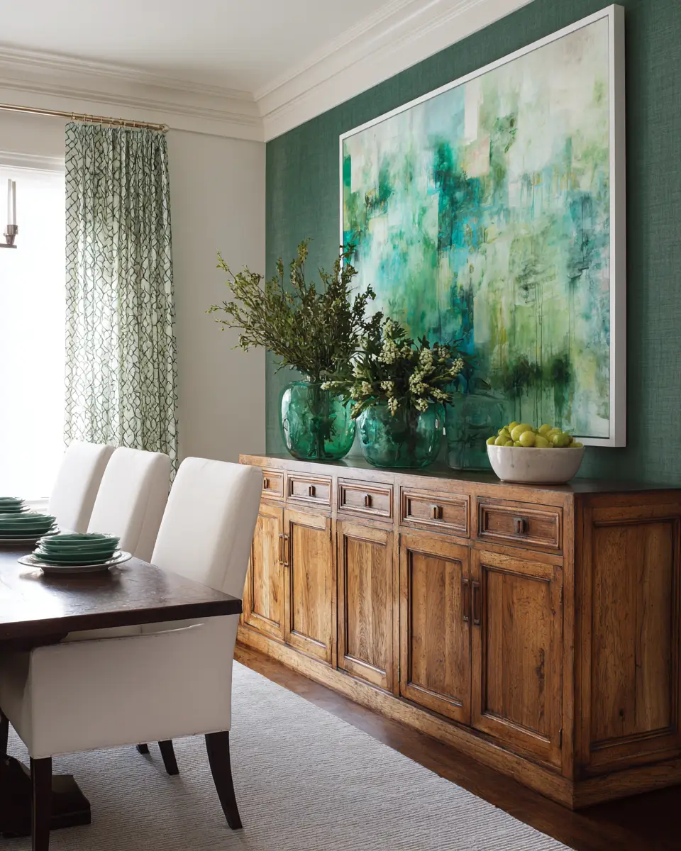 Emerald Green Dining Room Decor Ideas