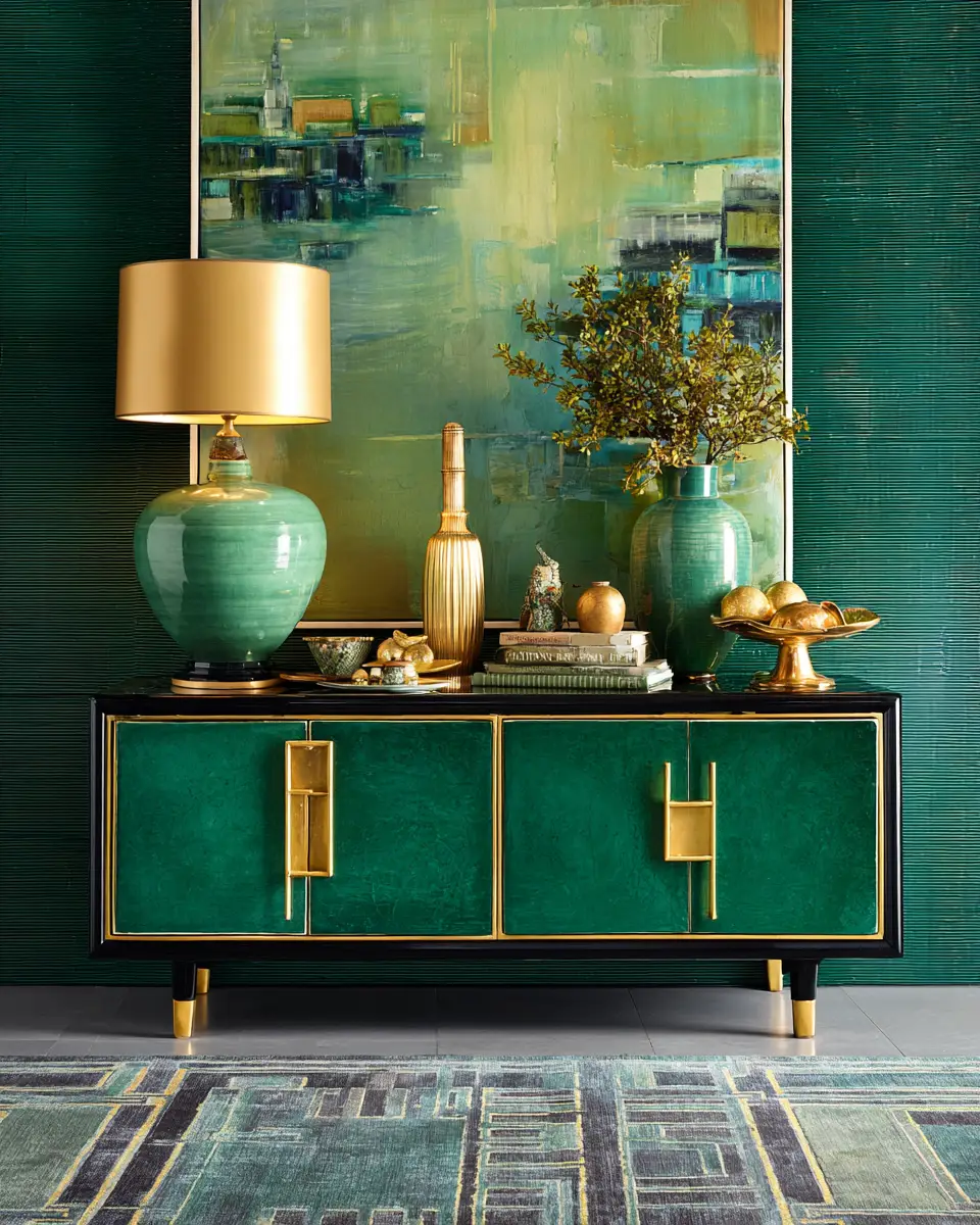 Emerald Green Dining Room Decor Ideas