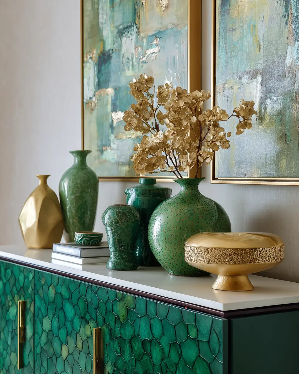 Emerald Green Dining Room Decor Ideas