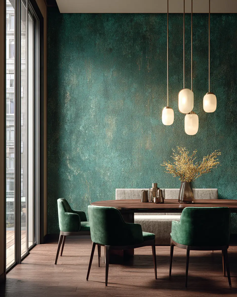 Emerald Green Dining Room Decor Ideas