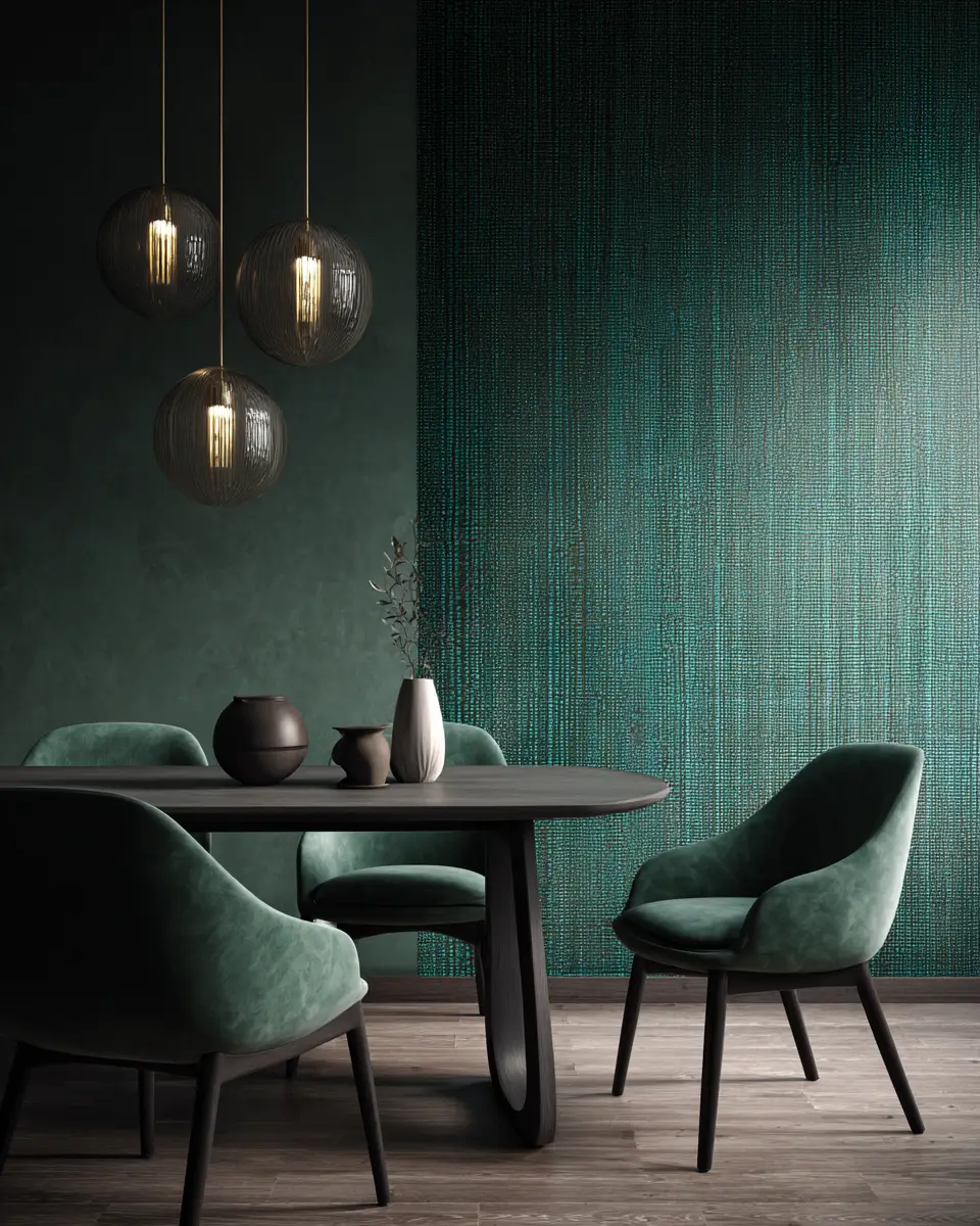 Emerald Green Dining Room Decor Ideas