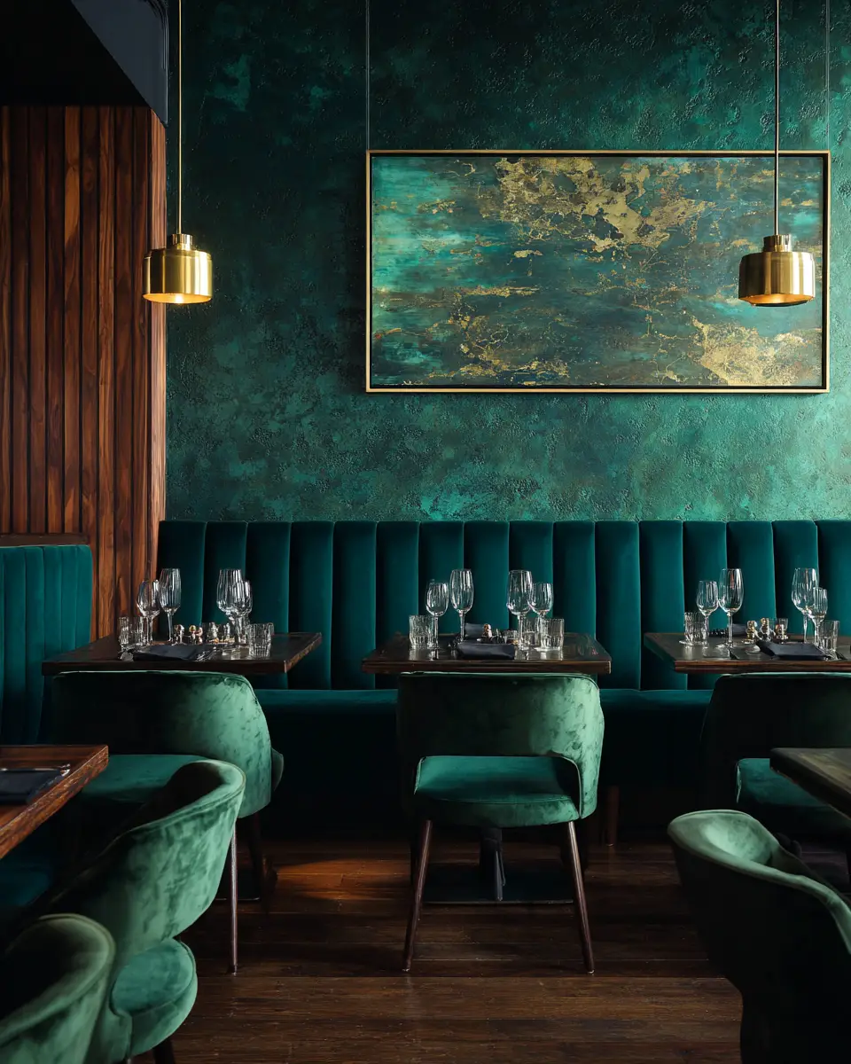 Emerald Green Dining Room Decor Ideas